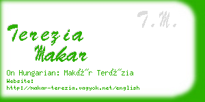 terezia makar business card